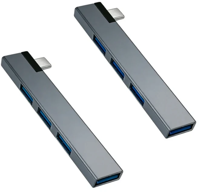 타입 C 3.1 USB 허브 4포트 멀티 스플리터 OTG 어댑터 샤오미 레노버 맥북 프로 13 에어 컴퓨터 액세서리, 03 type-c-2pcs