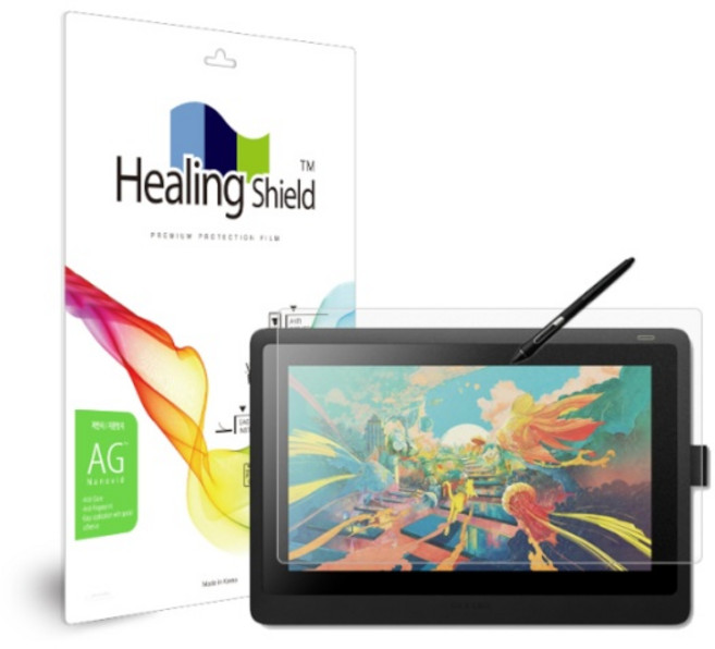 (힐링쉴드) 액정보호필름 와콤 Cintiq 16 (신티크 16) DTK-1660 전용 필름 힐링쉴드 저반사 지문방지 (1매), 1개
