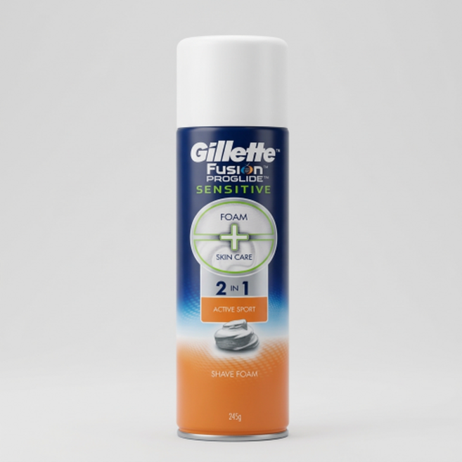 질레트 프로글라이드 센서티브 폼 245g, 1개