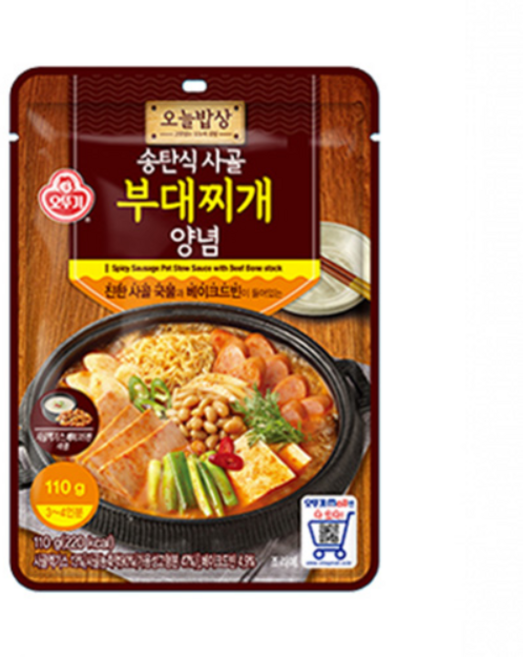 오뚜기 송탄식 사골 부대찌개 양념, 110g, 28개