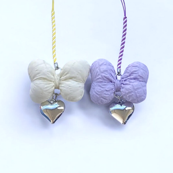 빵빵리본 골프티걸이 숏티링 티꼿이 골프 악세사리, 1세트, 아이보리 + 퍼플