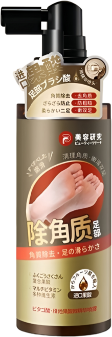 日本原裝進口 溫和去角質足膜 嬰兒美足SPA, 1組, 【進口維他果酸精華】足部去角質噴霧, 500g, 1入
