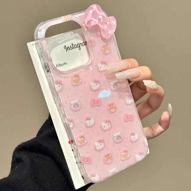 Chephie 나비매듭 헬로키티아이폰케이스