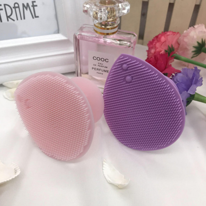 오듀즈 저자극 실리콘 패드 각질제거 블랙 화이트 헤드 모공 세안 세수용 브러쉬 유튜버 유튜브, 스카이블루, 1개