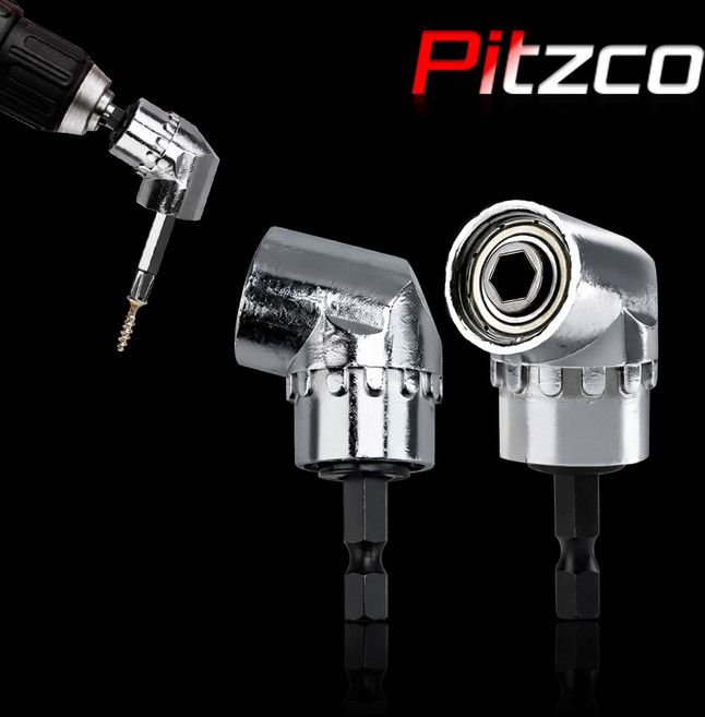 피츠코 직각 코너드릴 아답터 ㄱ자 90도 드라이버 어댑터 드릴척 앵글 아답타 PTC-0005, 1