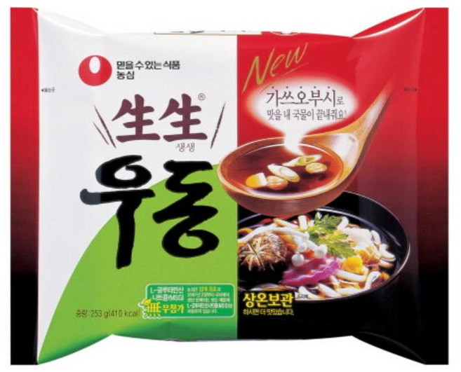 농심 생생우동봉지, 253g, 1개