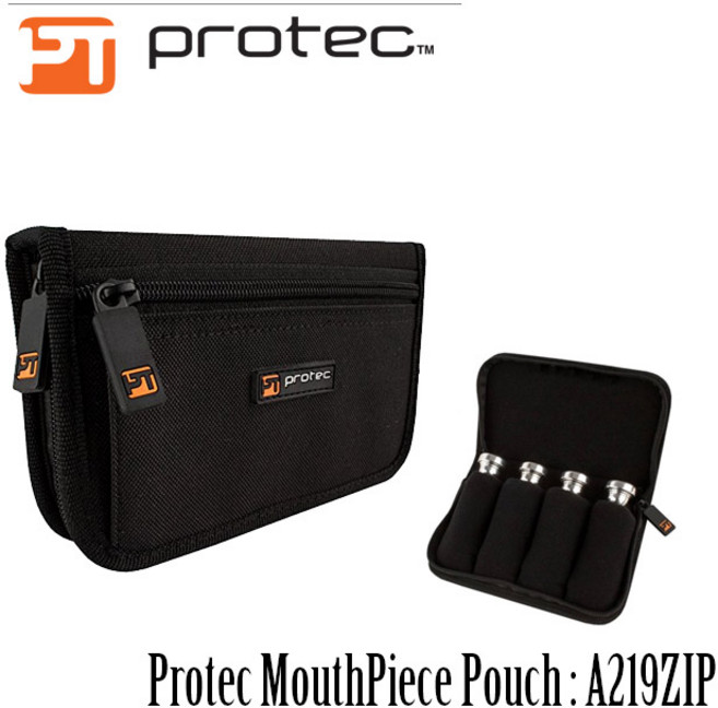 프로텍 트럼펫 마우스피스 파우치 4구 벨트형 지퍼 케이스 A221ZIP, 1개