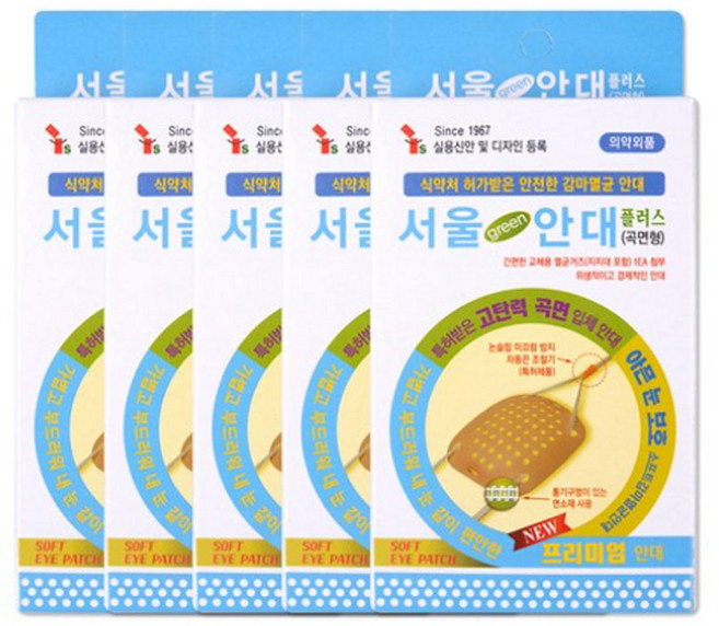 서울안대 플러스 (곡면형), 5개입, 1세트