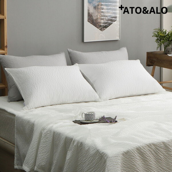 [아토앤알로] 잇츠유 시어서커 여름 베개커버 50X70, 색상:잇츠유 베개커버-그레이50x70