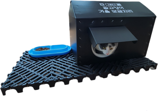 길고양이 급식소 발판 길냥이 집 밥자리 물빠짐 폭설 폭우 장마 방지 받침대, 2개