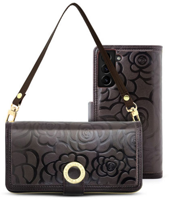 갤럭시 노트20 베르사유 클러치 지퍼 지갑형 다이어리 휴대폰 케이스 스트랩 포함