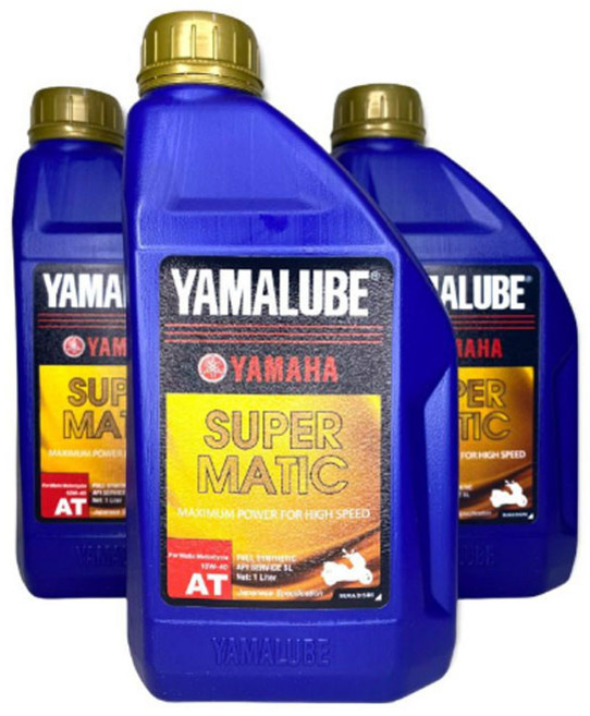 XMAX300엔진오일 야마루브 수퍼매틱 스쿠터전용 100% 합성유 엑스맥스300 엔진오일 10W40, 1개