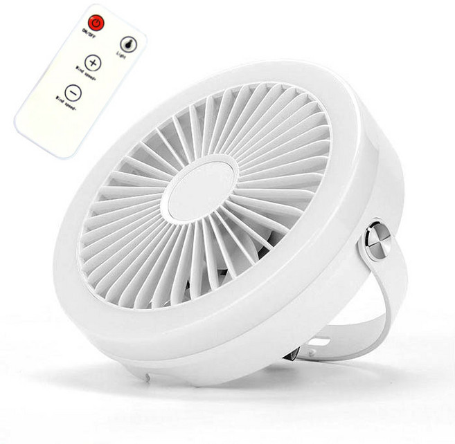 (당일출고) 3IN1 최대15시간 무선 타프서큘레이터 + 리모컨 + LED조명 / USB 충전식 캠핑용 차박용 낚시용 차량용 가정용 야외용 선풍기, 화이트 무선타프써큘레이터 + 리모콘