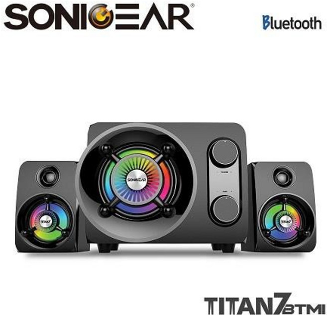 SONICGEAR TITAN7 PRO 2.1聲道 幻彩藍芽無線多媒體音箱