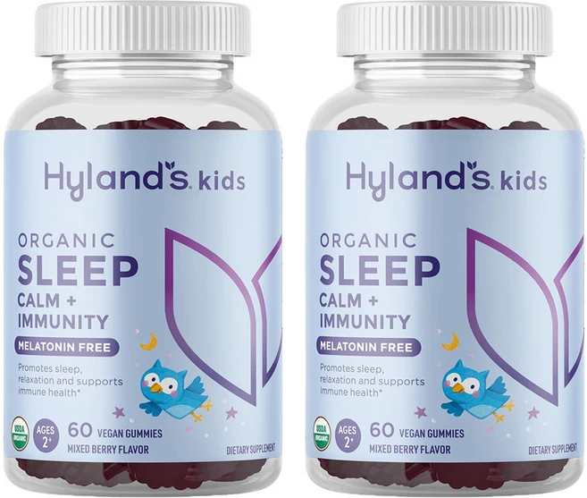 hylands 키즈 멜라토닌 프리 비건 2세이상 60구미 2개, 60정 - 쿠팡