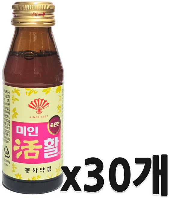동화약품 부채표 미인활액, 75ml, 30개