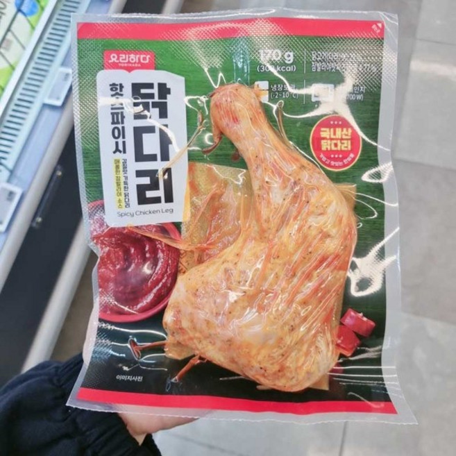 요리하다 핫스파이시 닭다리, 1개, 170g