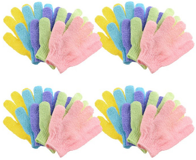 민스리빙 목욕 샤워 바디스크럽 파이브핑거 때타월, 랜덤발송, 1개입, 40개