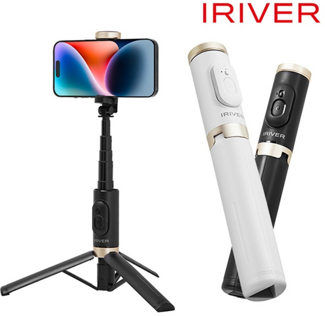 (아이리버) 무선 셀카봉 삼각대 ITS-L3, 블랙, 1개