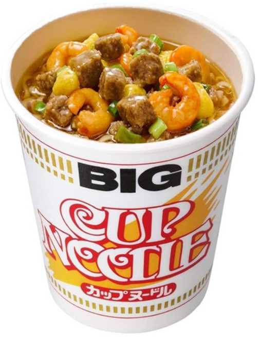 NISSIN 닛신 컵누들 컵라면 BIG 오리지널 101g, 12개