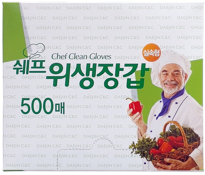 쉐프 실속형 위생장갑, 5개