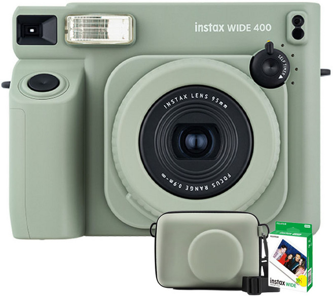 富士 FUJIFILM instax WIDE400 寬幅拍立得 馬上看相機 贈專用硬殼包+10張白邊底片 公司貨, 1個, WIDE 400