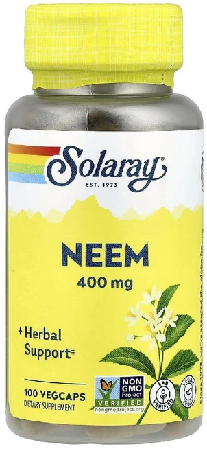 Solaray 님 잎 추출물 Neem 400mg 100베지캡슐, 1개, 100정 - 쿠팡