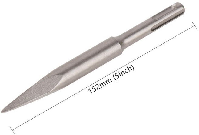 HEDA SDS PLUS 핸들 전기 해머 벽돌 포인트 슬롯 Elat 치즐 드릴 비트 타일 시멘트 콘크리트 용 액세서리 1/4pcs, A, 1개