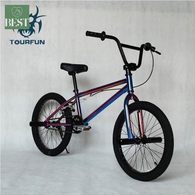 20인치 BMX 자전거 묘기 입문용 비엠엑스 소형 미니 학생, 단일사이즈, 레인보우 업그레이드, 1개