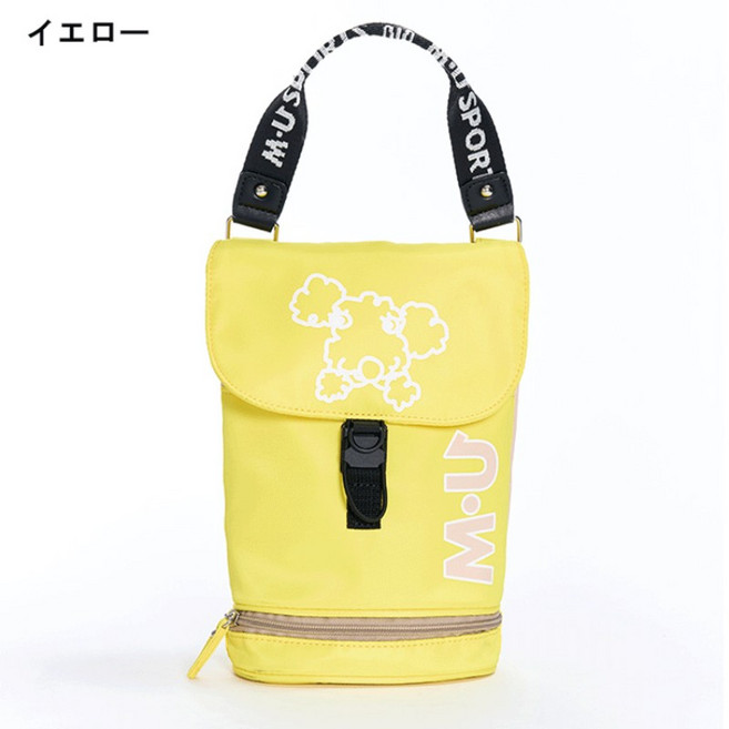 MU SPORTS 엠유 스포츠 골프 파우치 백 703H6064, 노랑, 1개