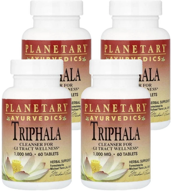 플래네터리 허벌스 아유르베딕 트리팔라 Planetary Herbals Ayurvedics Triphala 60정, 4개 - 쿠팡