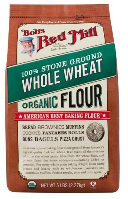 Bob's Red Mill 파우더 가루 분말 밥스 레드 밀 통밀가루, 2.27kg, 1개