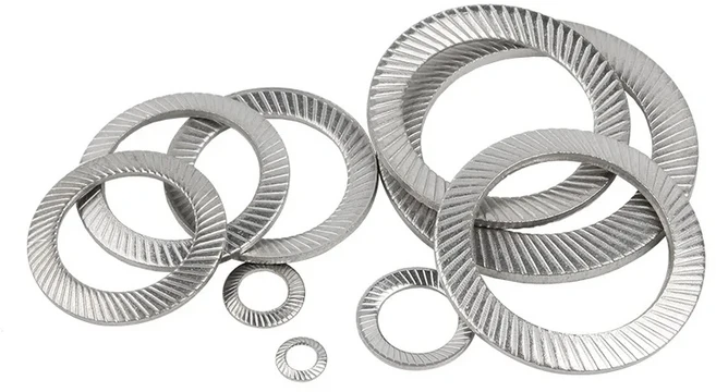 M2.5 M3 M4 M5 M6 - M36 304 스테인레스 스틸/검정색 탄소강 원형 양면 톱니 와셔 미끄럼 방지 와셔, M36-1pcs, 02 304 Stainless Steel