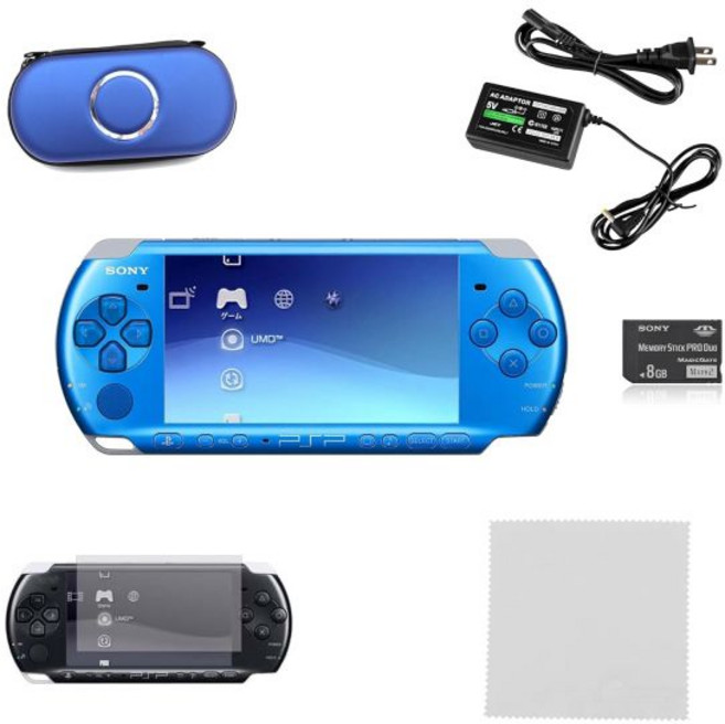 소니 PSP 3000 블루 프리미엄 번들 (아마존 공식 리퍼비시)