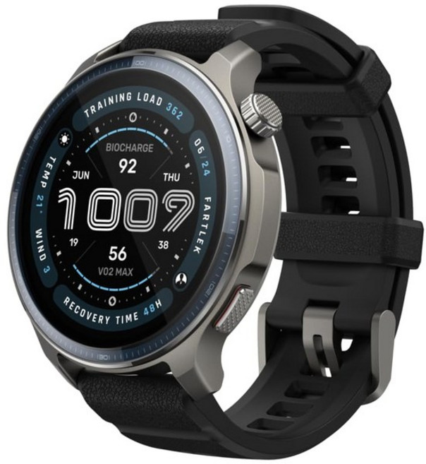 Amazfit Balance 2 GPS iPhone Android 스마트 워치 멀티 스포츠 대응 사파이어 유리, 3.81cm, black, 블루투스