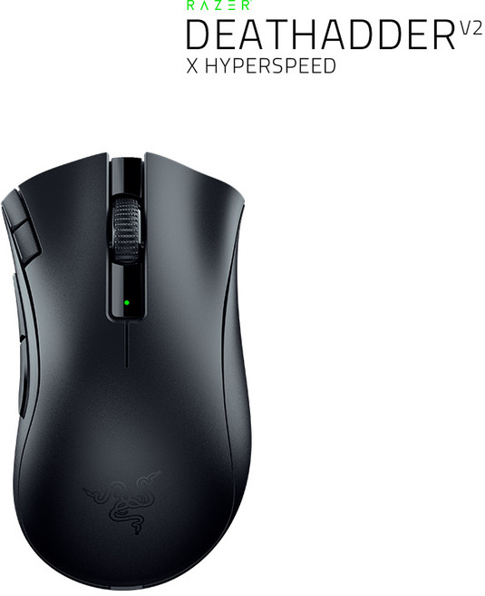 레이저 DeathAdder V2 X HyperSpeed 무선 마우스 RZ01-0413, (RAZER)데스에더 V2 X 하이퍼스피드, (BLACK)검