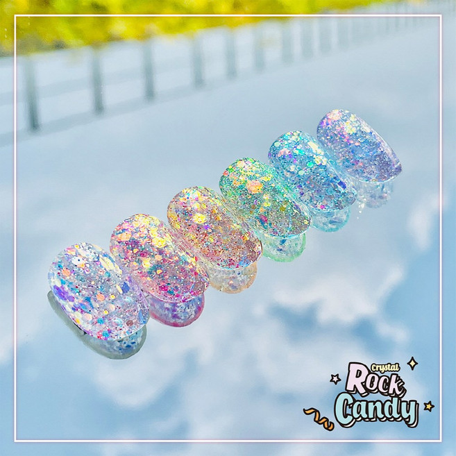 젤리핏 락캔디 글리터젤 6종중, 1개, AG108, 10ml