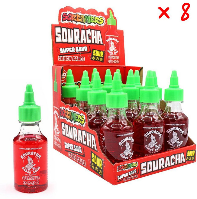 제드캔디 스크리머 사우라차 슈퍼 사우어 캔디 소스, 8개, 90ml