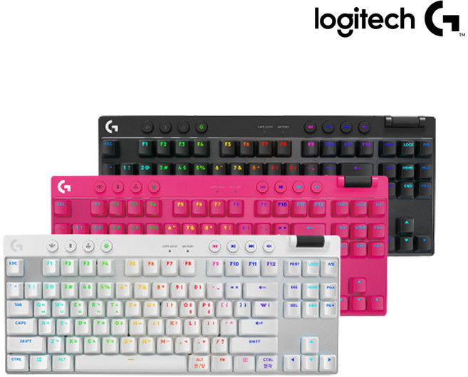 [로지텍코리아 정품] 로지텍G PRO X TKL LIGHTSPEED 로지텍 무선 게이밍 키보드, 적축, G PRO X TKL, 리니어 블랙