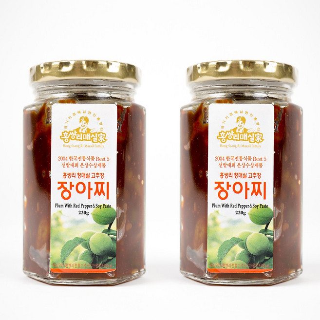 홍쌍리 매실 장아찌 고추장장아찌 220g, 2개