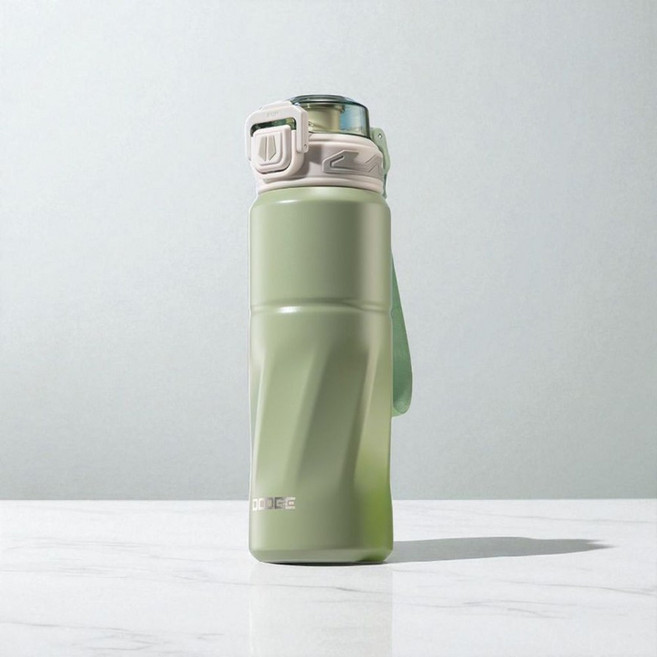 말랑이 보온보냉 텀블러 보온병 원터치 스테인리스 6겹구조 대용량 블랙, 1개, 820ml, DO 텀블러-포레스트 그린