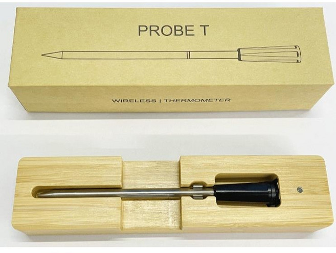 【崇德店】烤箱食品溫度計 藍/牙燒烤溫度計 手機APP防水肉類溫度計, 1個, 0℃-100℃,+/-1° C (+/-1.8° F)