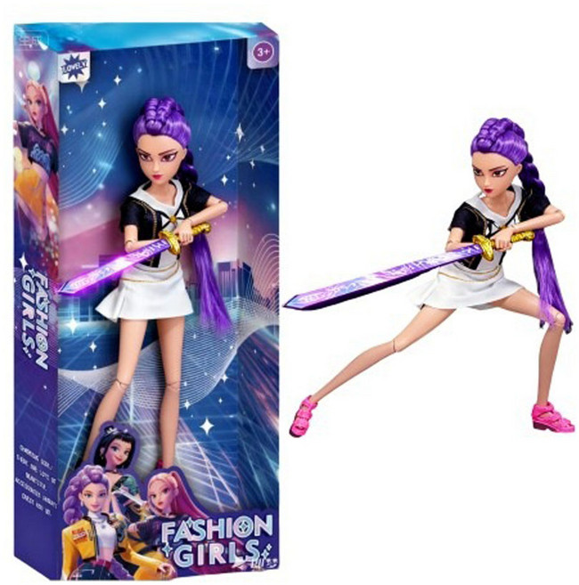 케이팝 데몬 헌터스 인형 구체관절 피규어 패션 관절인형 바비인형 여아 생일 선물 키릴 장난감 991574-844889, 1개, 루미, 30cm