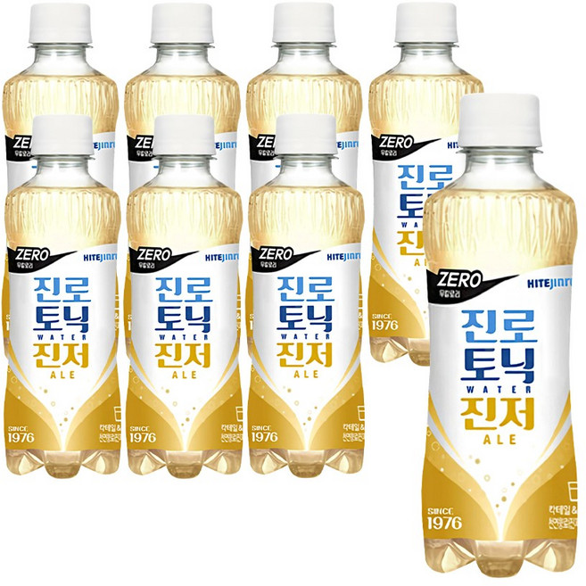 진로 토닉워터진저에일, 300ml, 8개