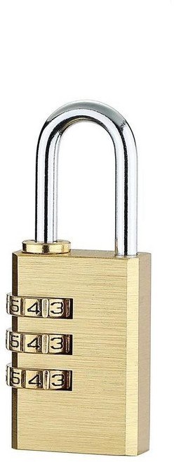 황동 자물쇠 숫자 암호 비밀 여행 수하물 가방 게이트 야외 사물함 케이스, 1개