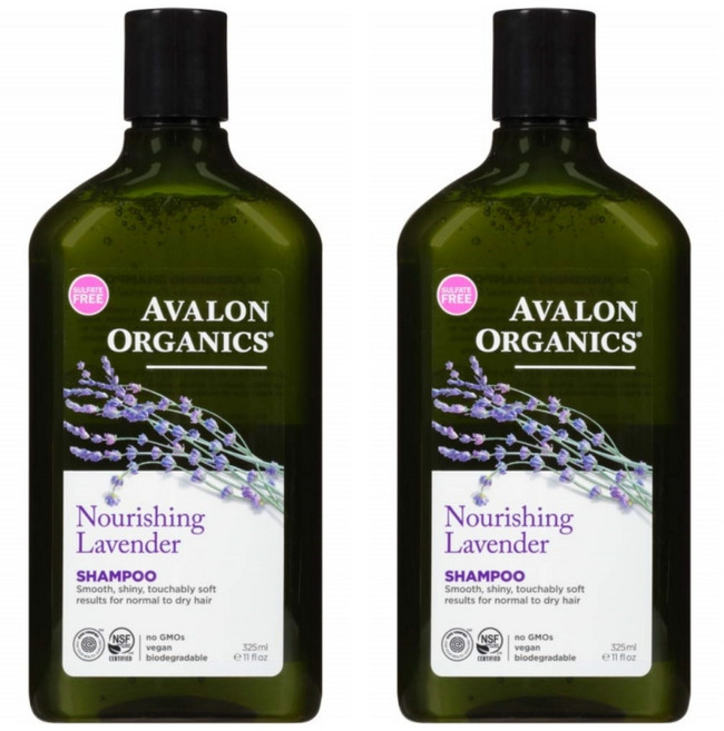 아발론 너리싱 라벤더 샴푸 325ml 2개 Avalon Organics Shampoo Nourishing Lavender 11 Oz