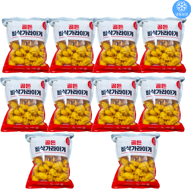 아워홈 골든 바삭가라아게 1kg x 10개 / 골든 치킨가라아게 순살치킨, 10kg, 1개