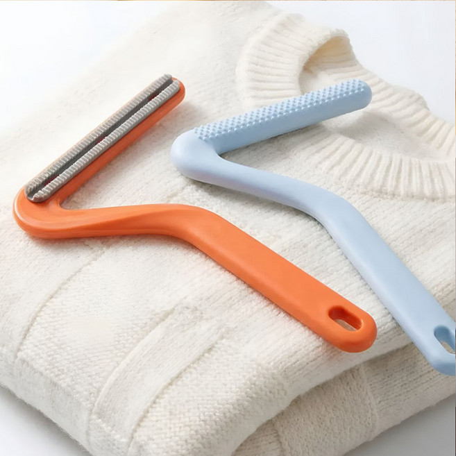 위들리 속시원 보풀 털 제거 스크래퍼 2P, 1개, 블루 + 오렌지