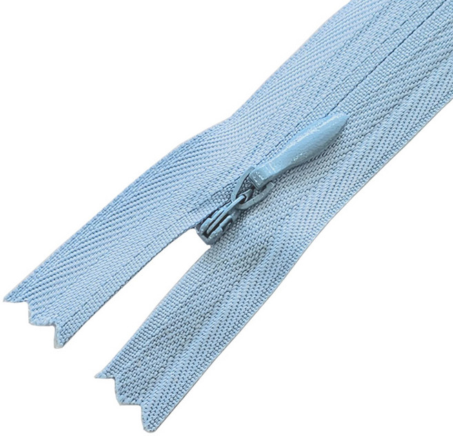 25cm 콘솔지퍼 숨은지퍼 혼솔지퍼 (25색상), 21.라이트블루, 1개