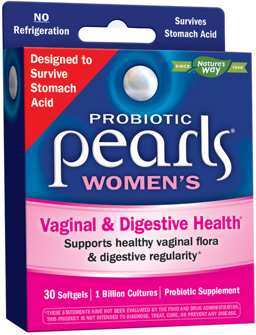 Nature's Way 然萃維 女性益生菌珍珠無糖無麩質軟膠囊, 30顆, 1盒